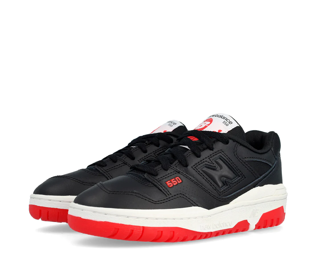 New Balance 550 Black Red - Image 2
