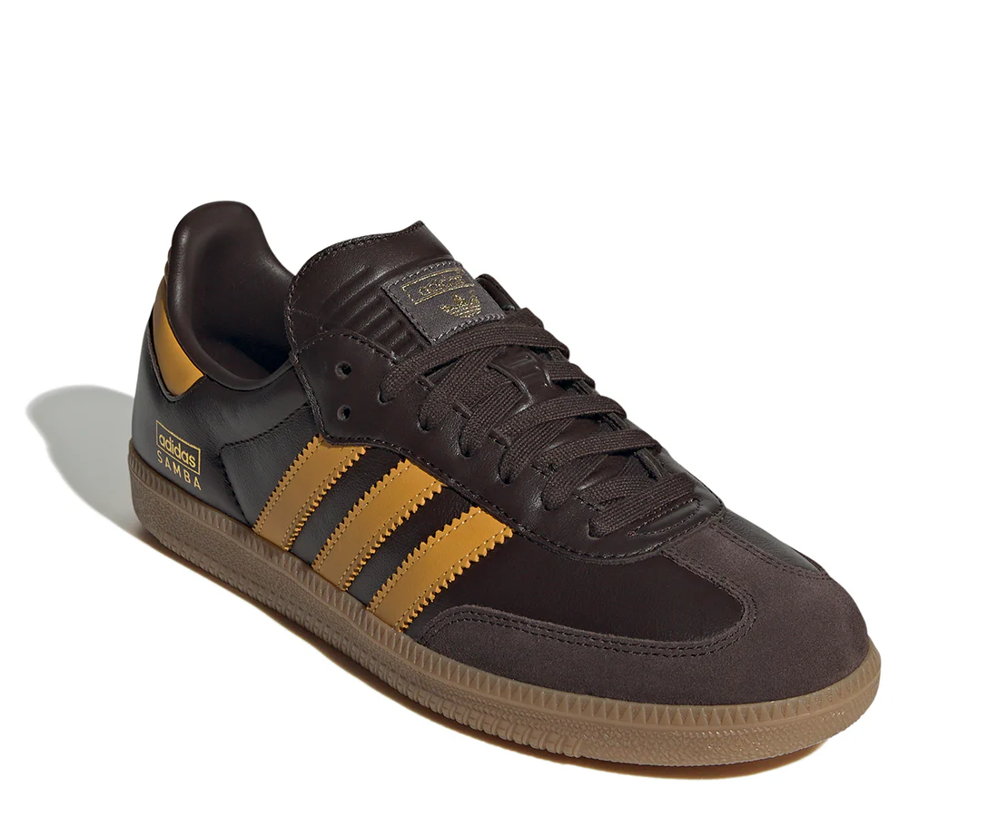 Adidas Samba OG Dark Brown Preloved Yellow - Image 2