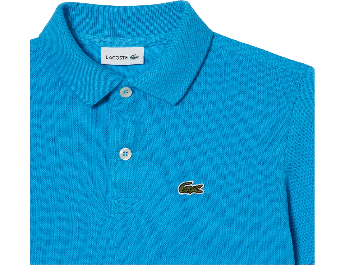 Polo Criança Lacoste em petit piqué unicolor - Image 3
