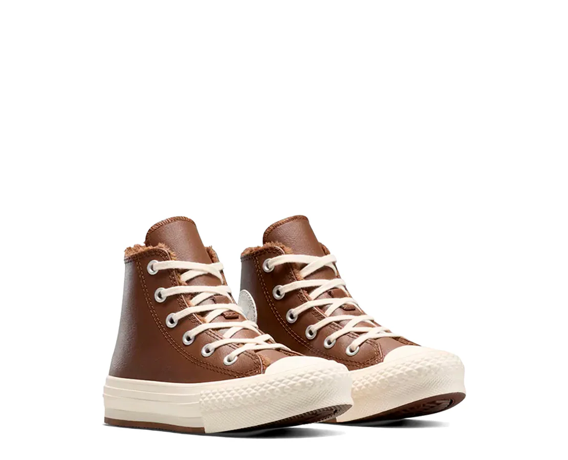 Converse Chuck Taylor All Star Eva Lift Fuzzy-Lining Platform Hi Leather - Image 2
