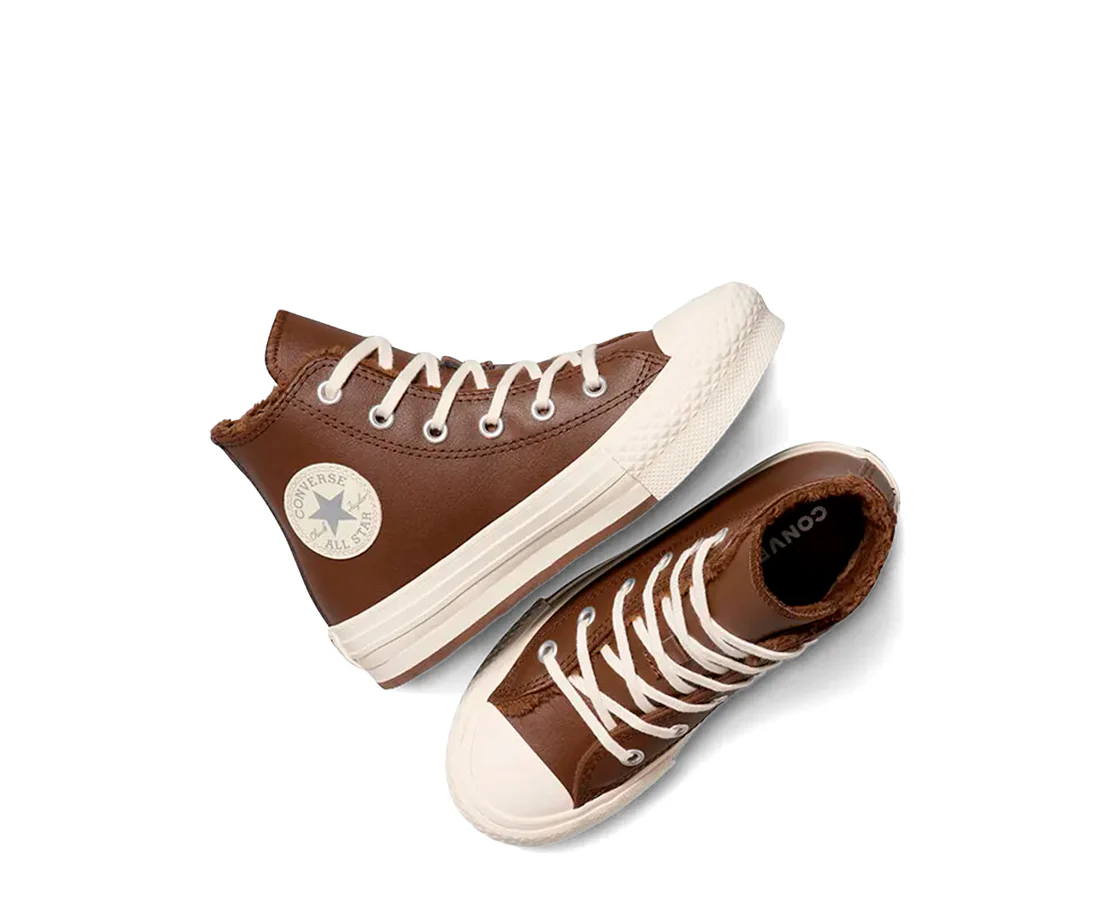 Converse Chuck Taylor All Star Eva Lift Fuzzy-Lining Platform Hi Leather - Image 5