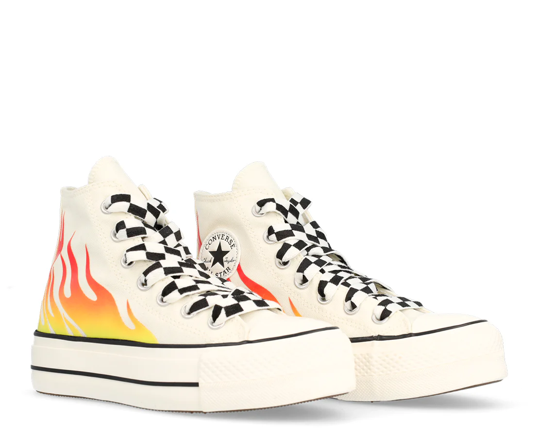 Converse Chuck Taylor All Star Lift Platform Flames Hi - Image 2