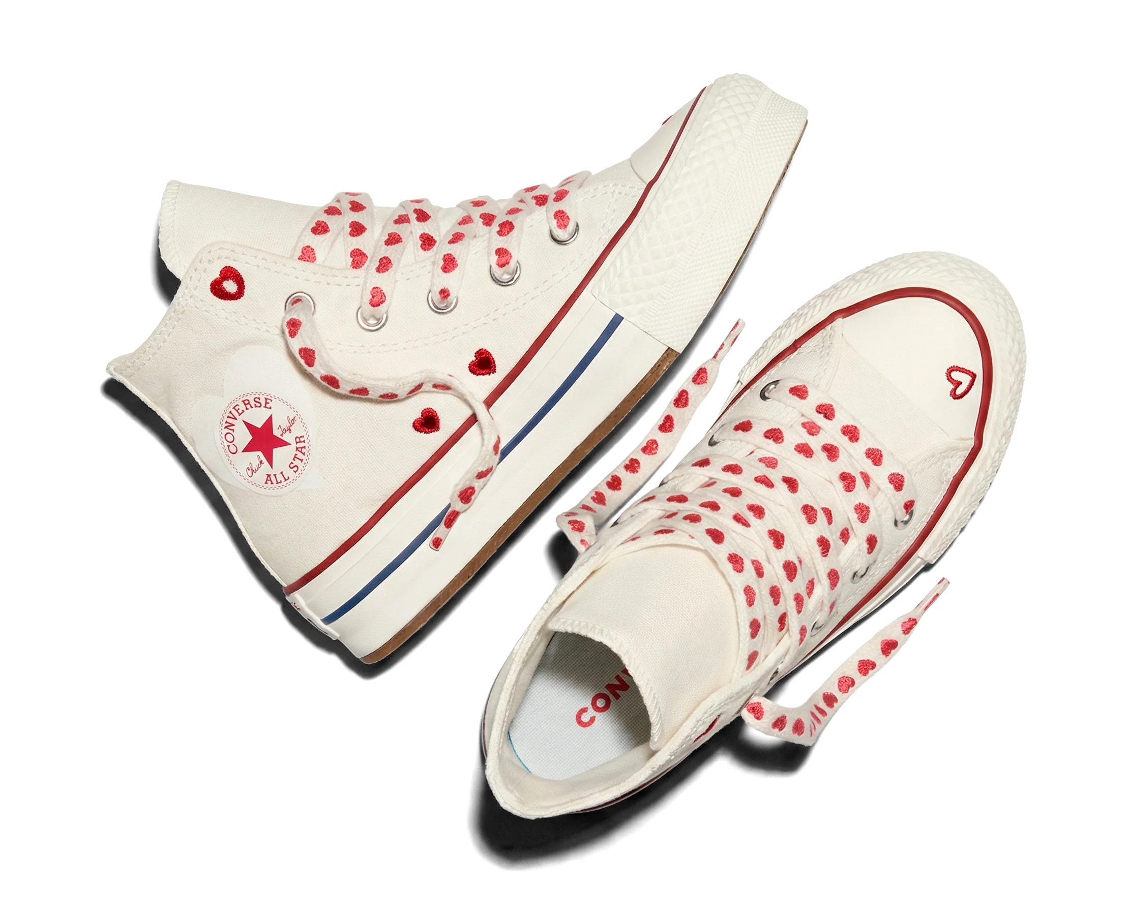 Converse Chuck Taylor All Star Lift Platform Hearts Hi - Image 2