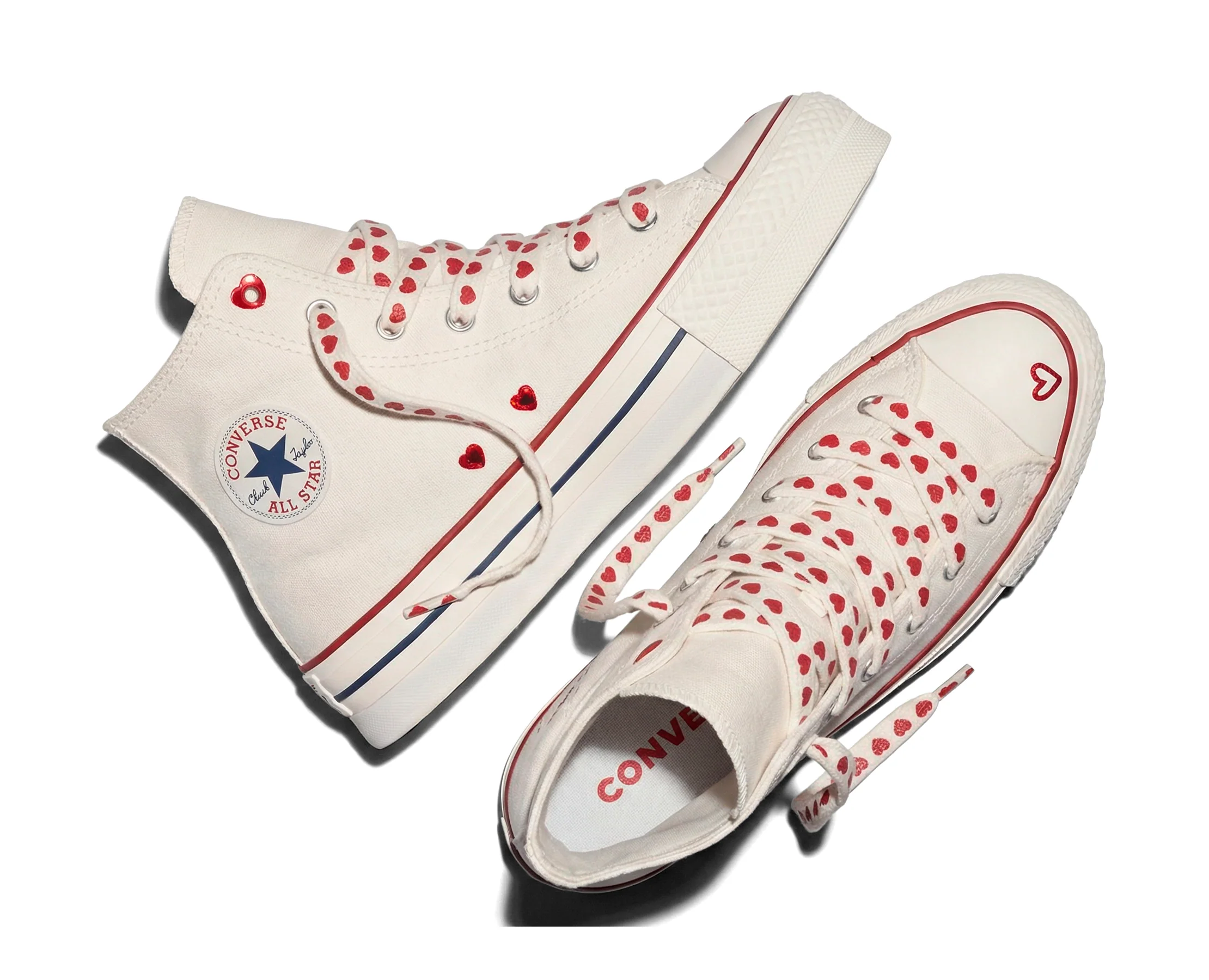 Converse Chuck Taylor All Star Lift Platform Hearts Hi - Image 2