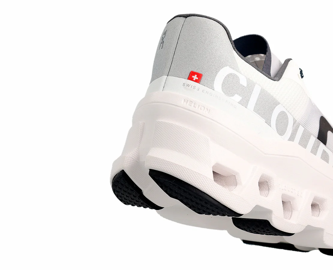 On Cloudmonster All White Black - Image 6