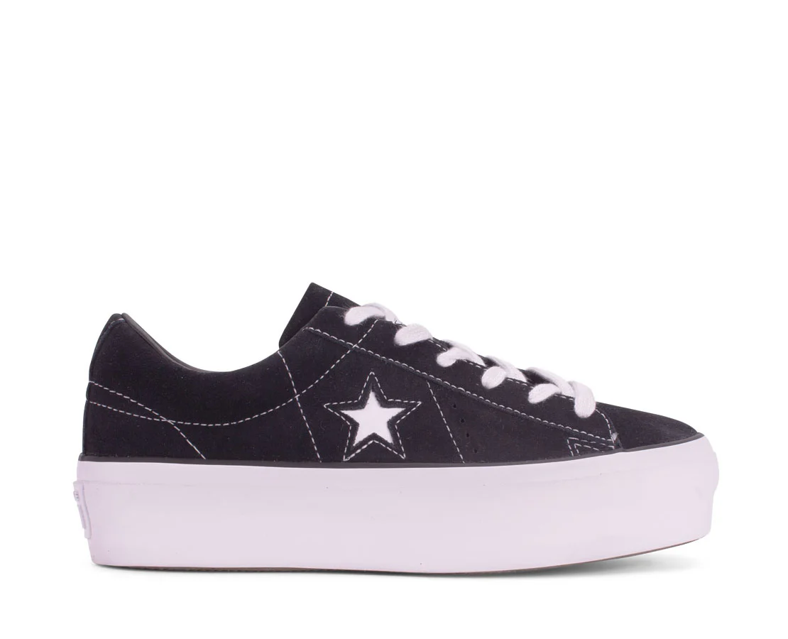 Converse One Star Platform Suede