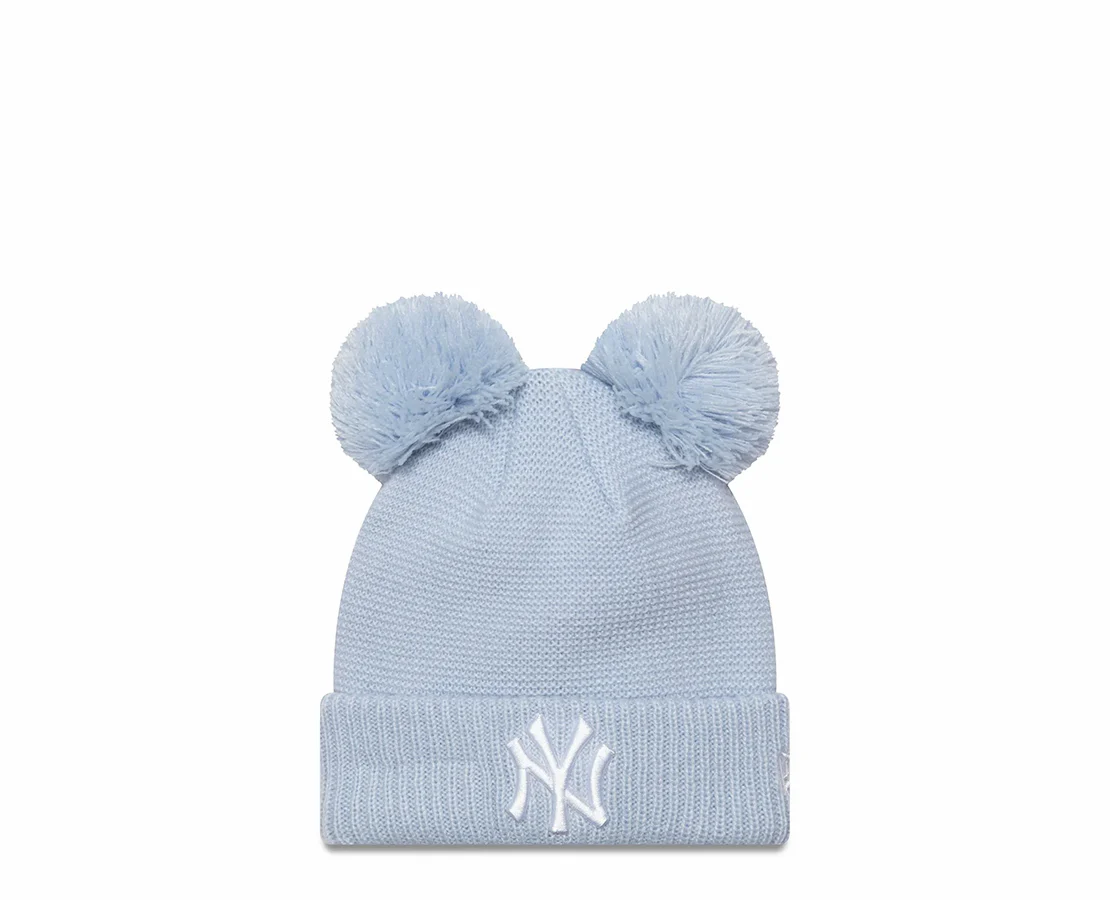 New Era Kids Child Double Pom Beanie New York Yankees