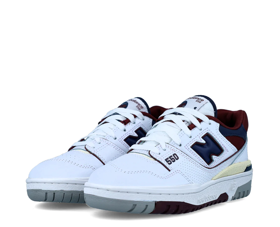 New Balance 550 Burgundy Natural Indigo - Image 2