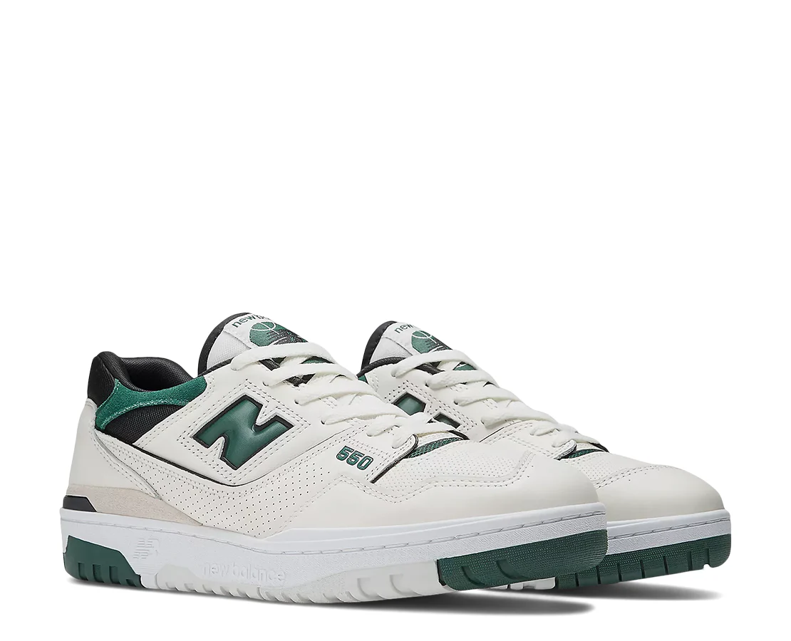 New Balance 550 Sea Salt Pine Green - Image 3