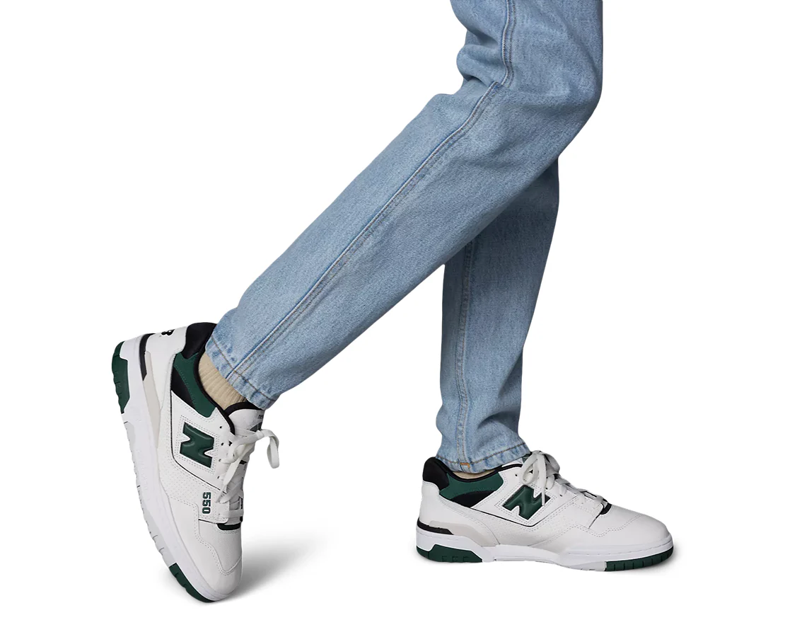 New Balance 550 Sea Salt Pine Green - Image 7