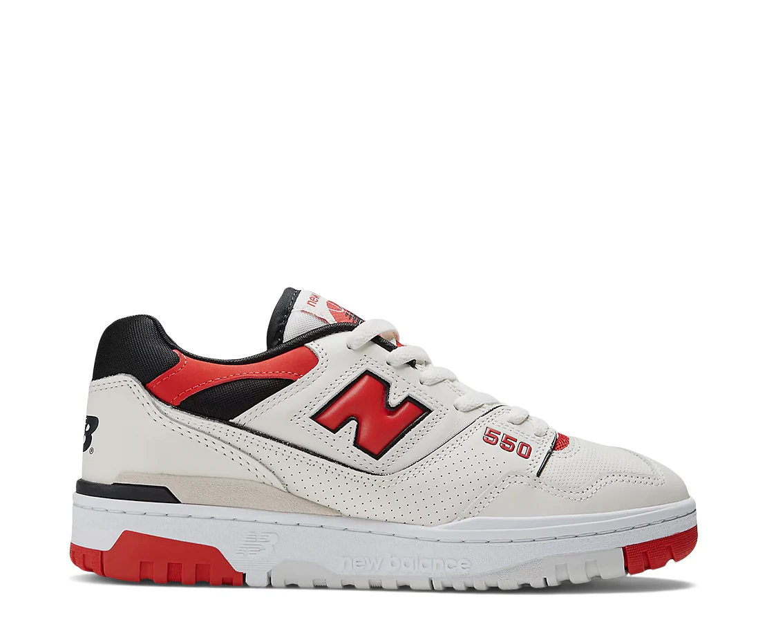 New Balance 550 Sea Salt True Red