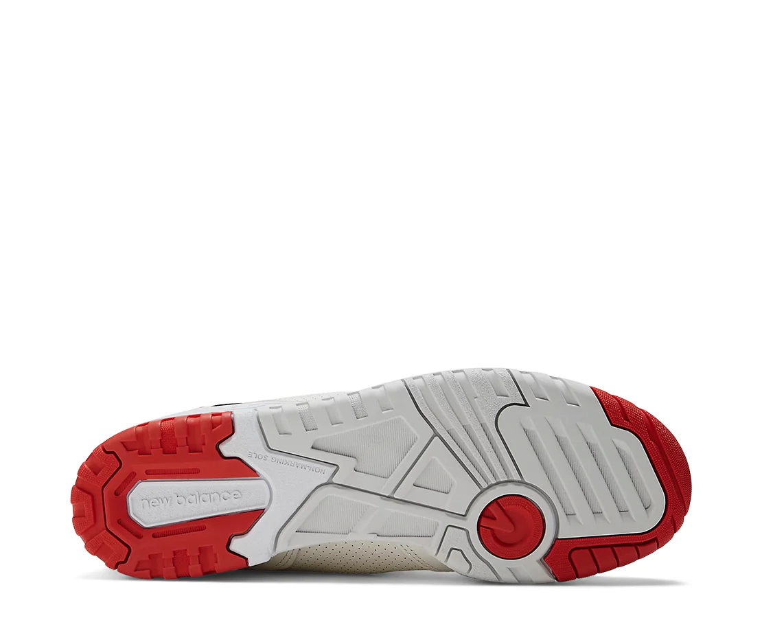 New Balance 550 Sea Salt True Red - Image 4