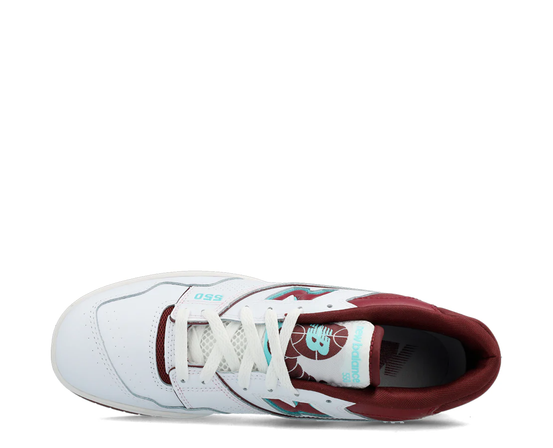 New Balance 550 Burgundy Cyan - Image 2