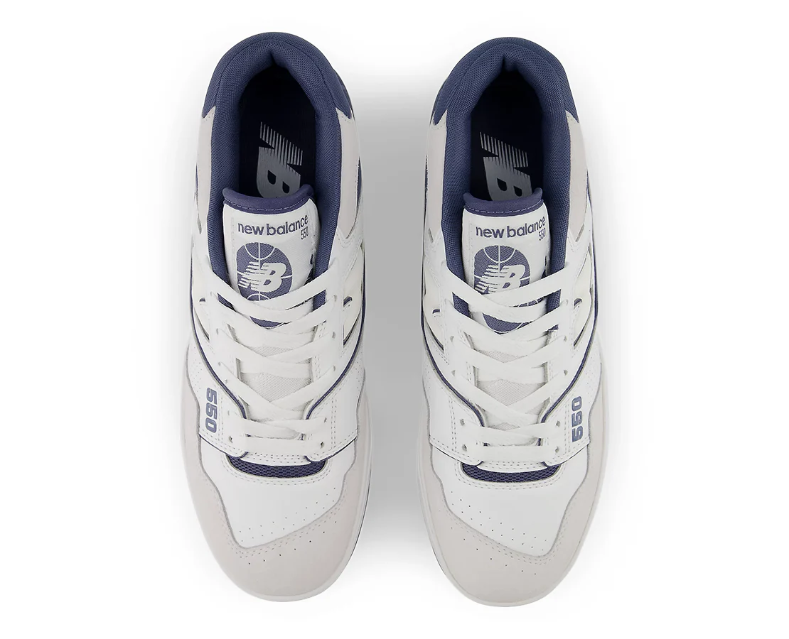 New Balance 550 White Dusty Blue - Image 3