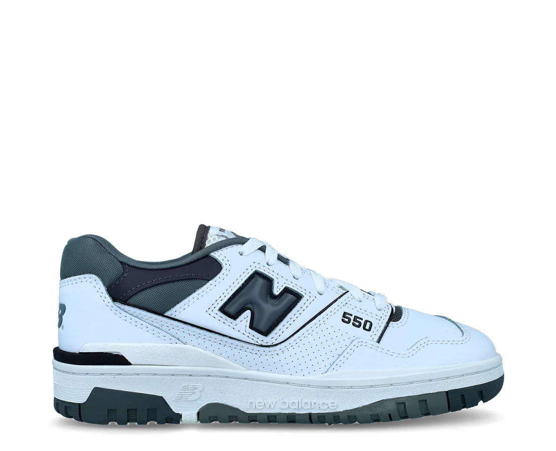 New Balance 550 White Grey Dark Grey