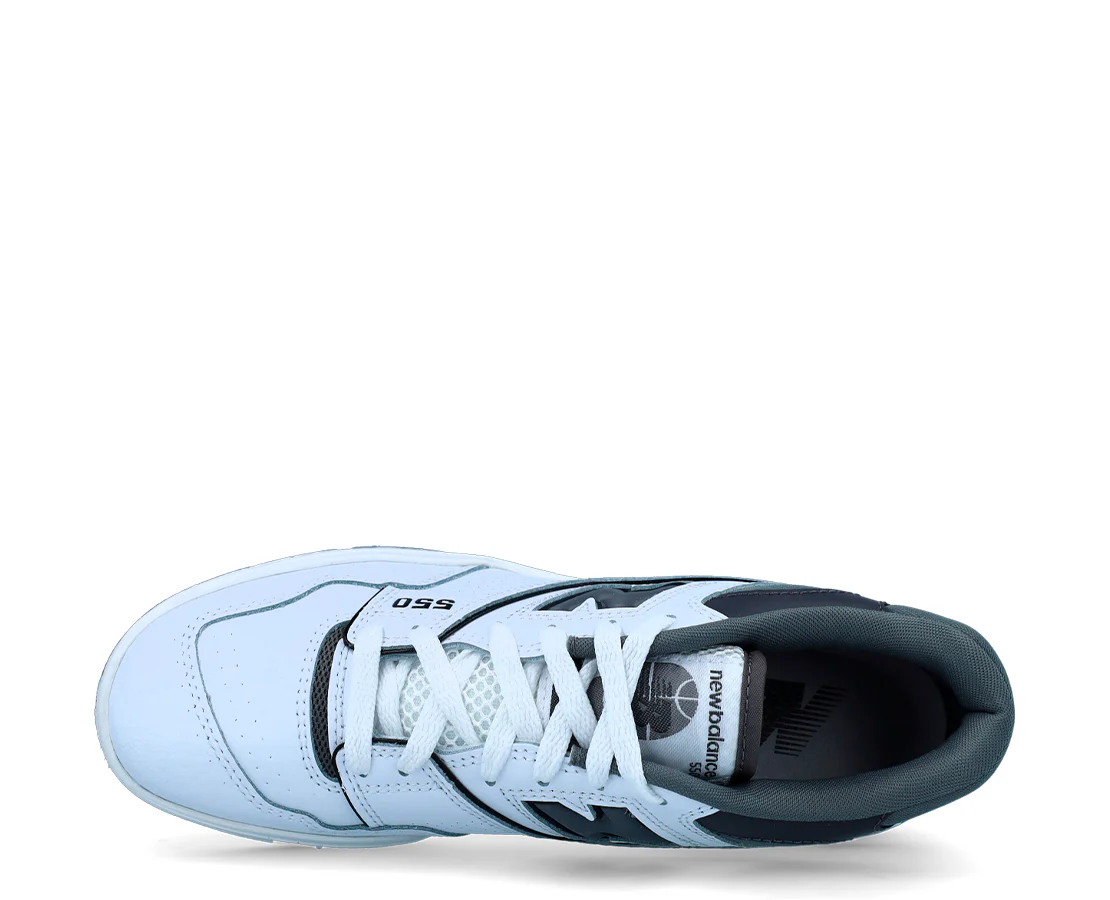 New Balance 550 White Grey Dark Grey - Image 3