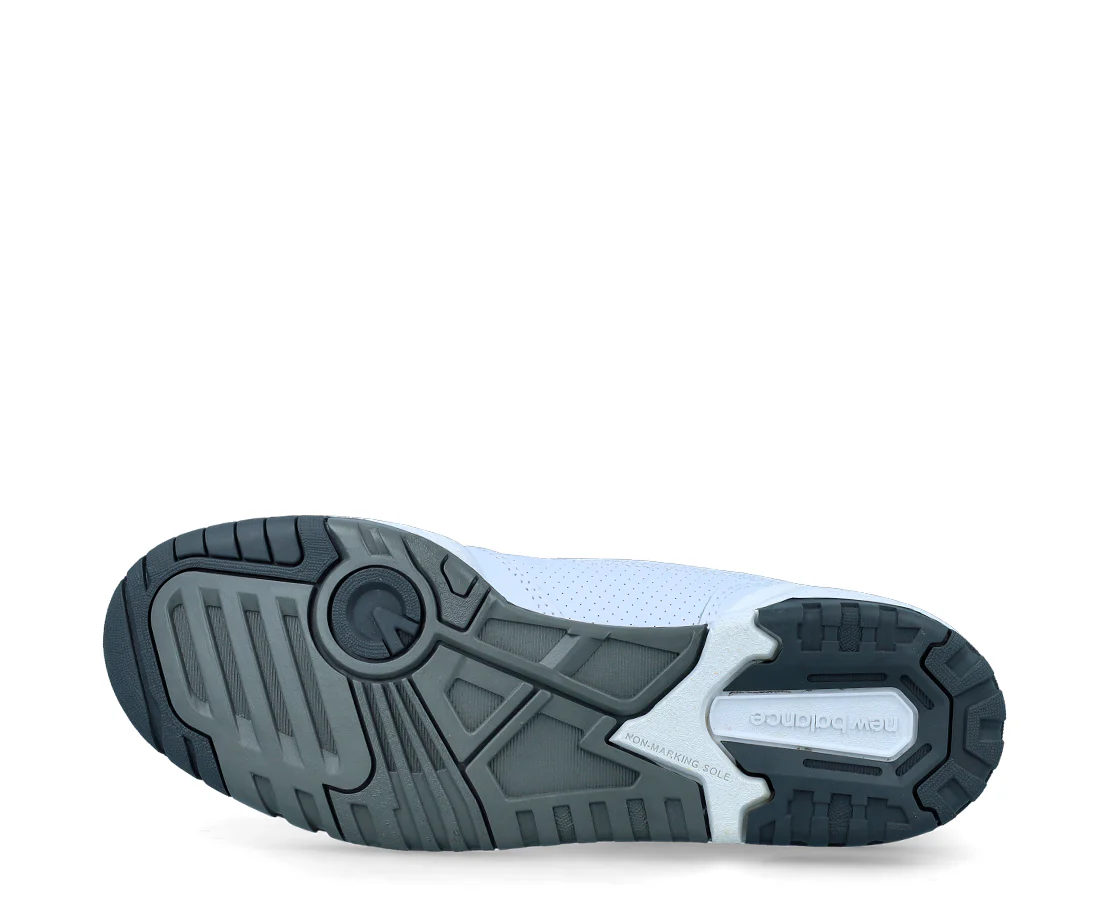 New Balance 550 White Grey Dark Grey - Image 4
