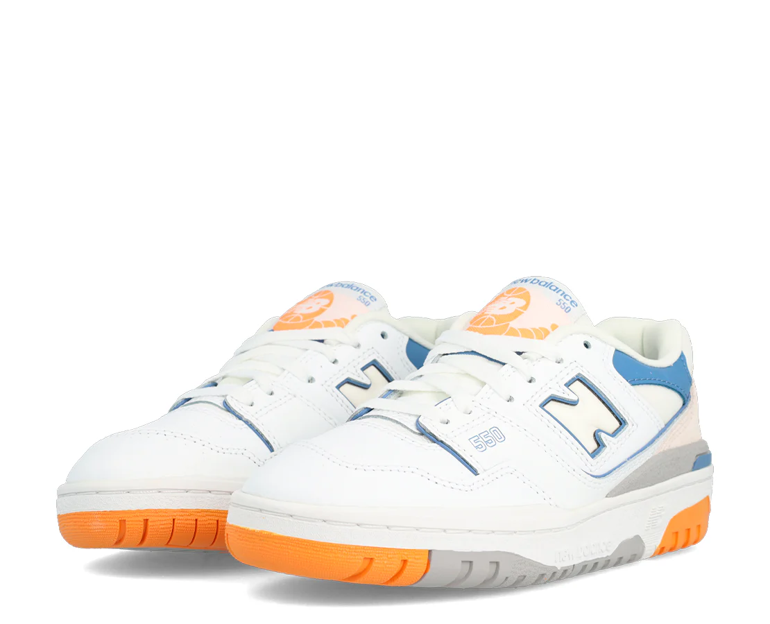 New Balance 550 White Mercury Blue - Image 2