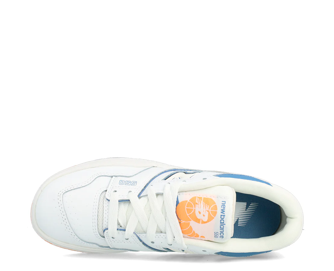 New Balance 550 White Mercury Blue - Image 3