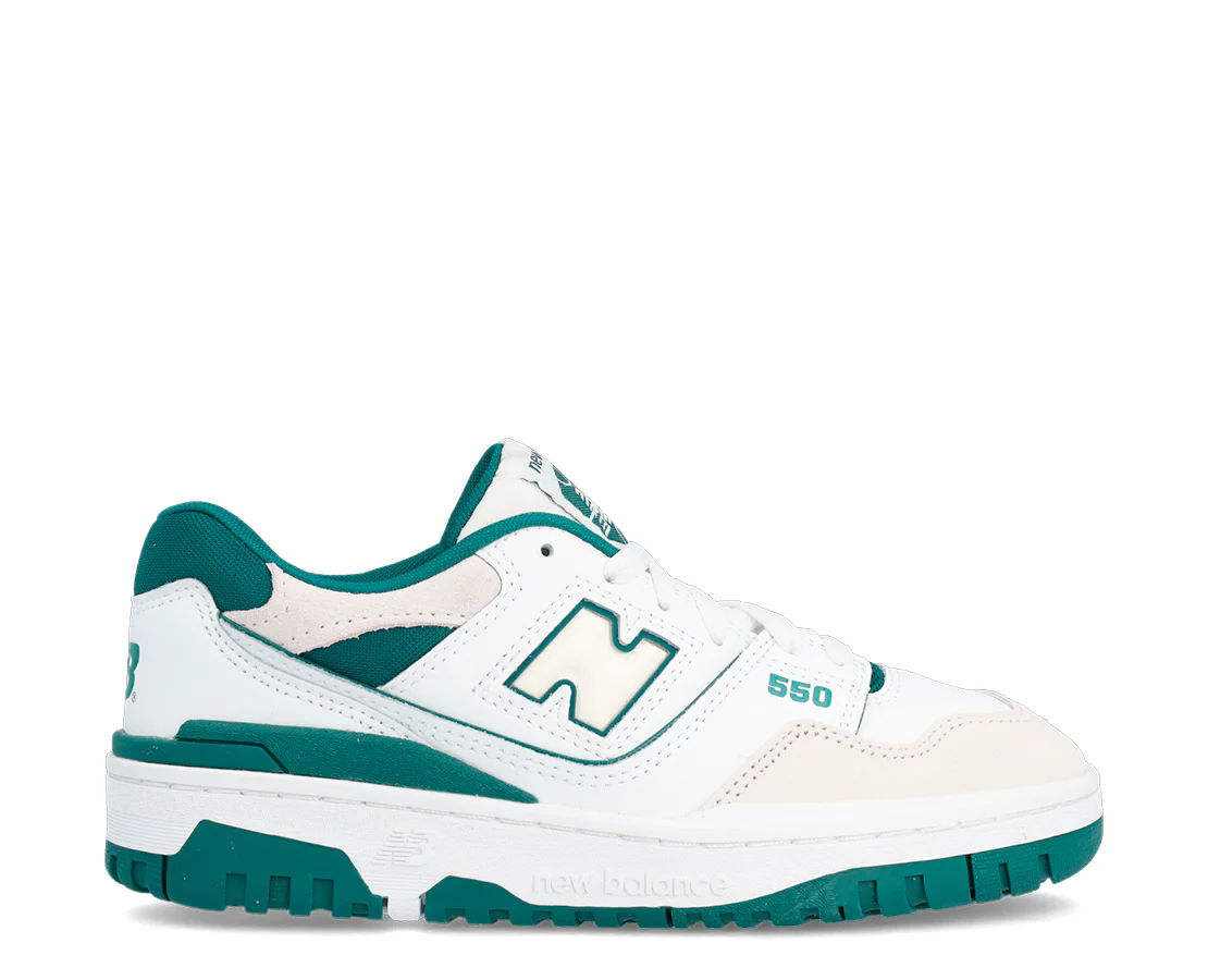 New Balance 550 White Vintage Teal
