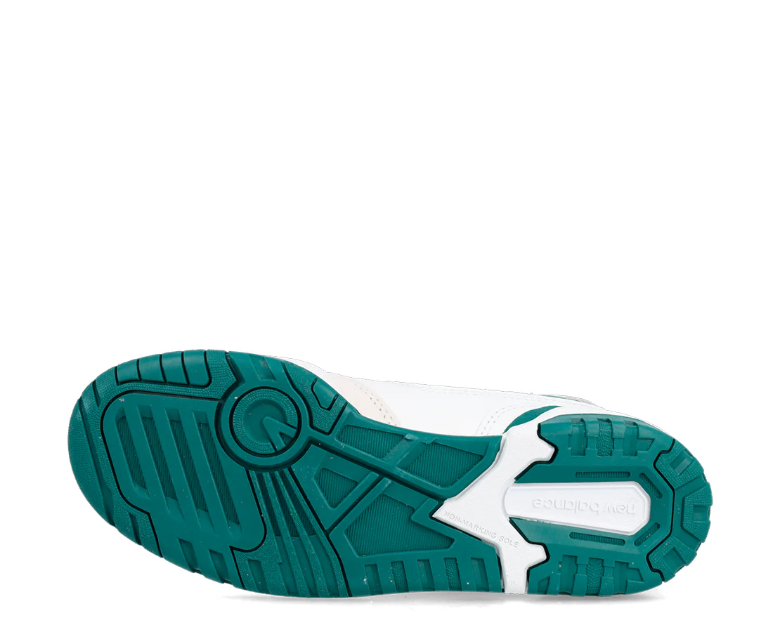 New Balance 550 White Vintage Teal - Image 4