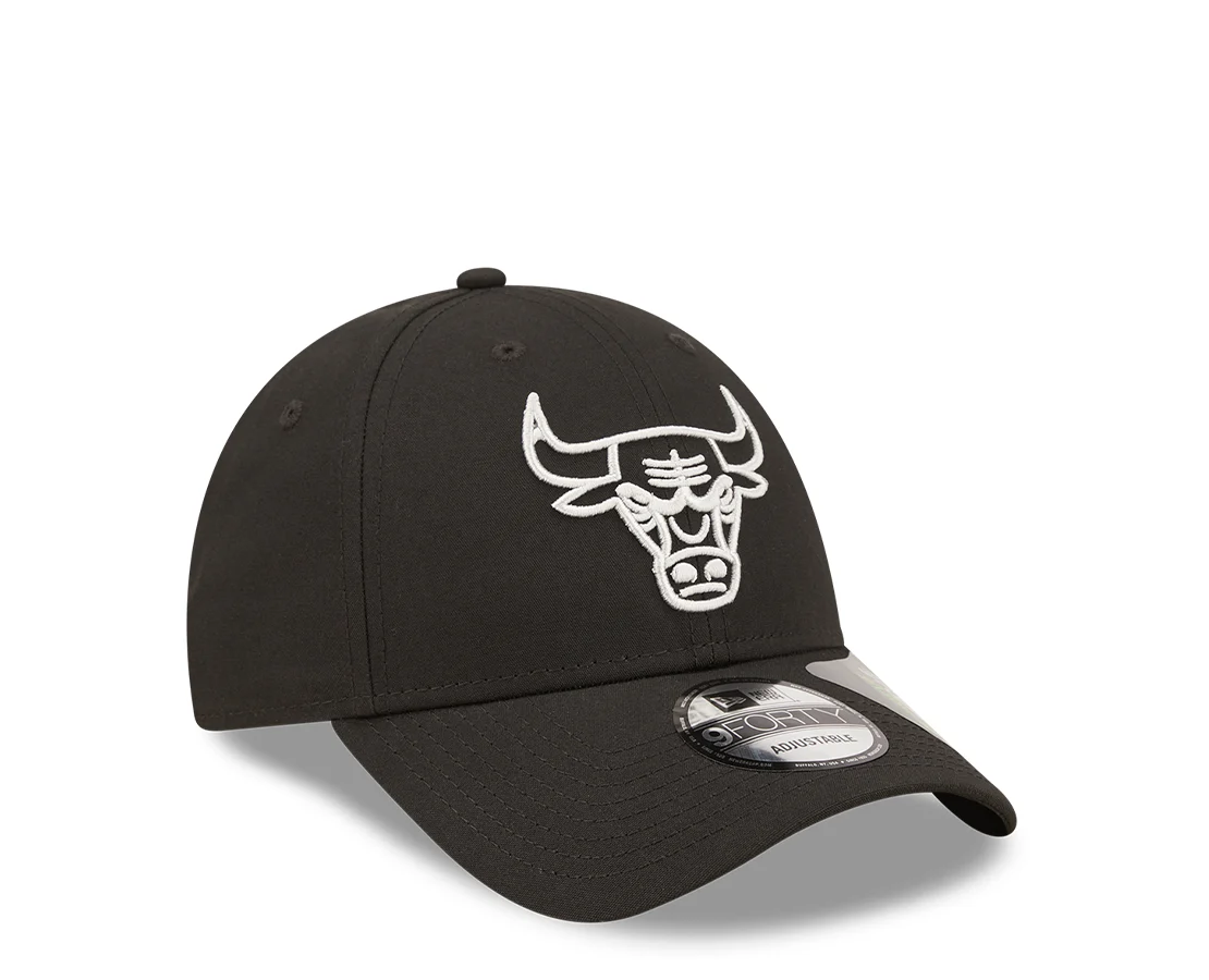 New Era Chicago Bulls Repreve Monochrome Black 9FORTY Adjustable - Image 3