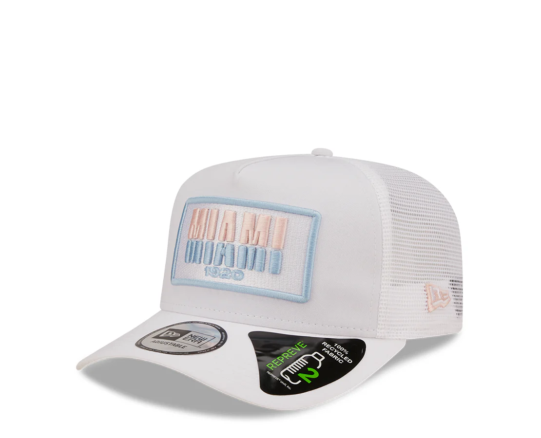 New Era Repreve USA State White A-Frame Trucker