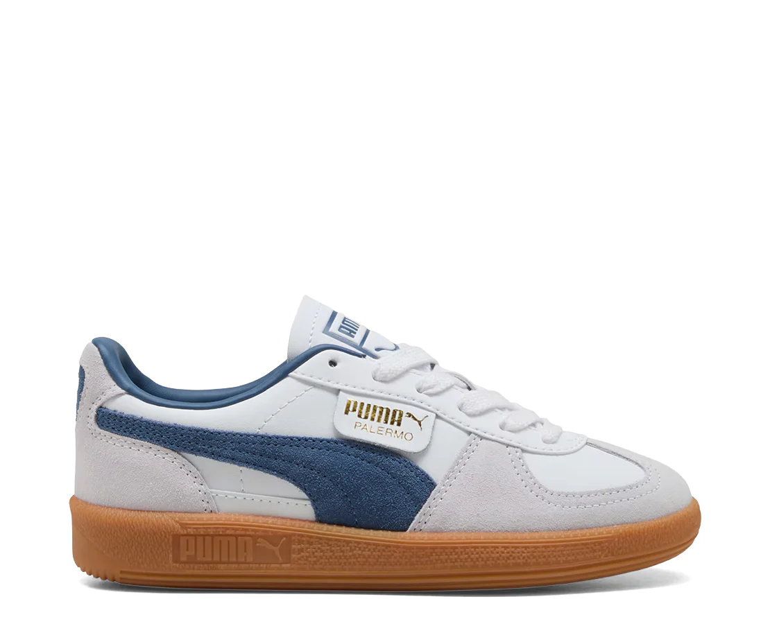 Puma Palermo Leather White Dark Indigo