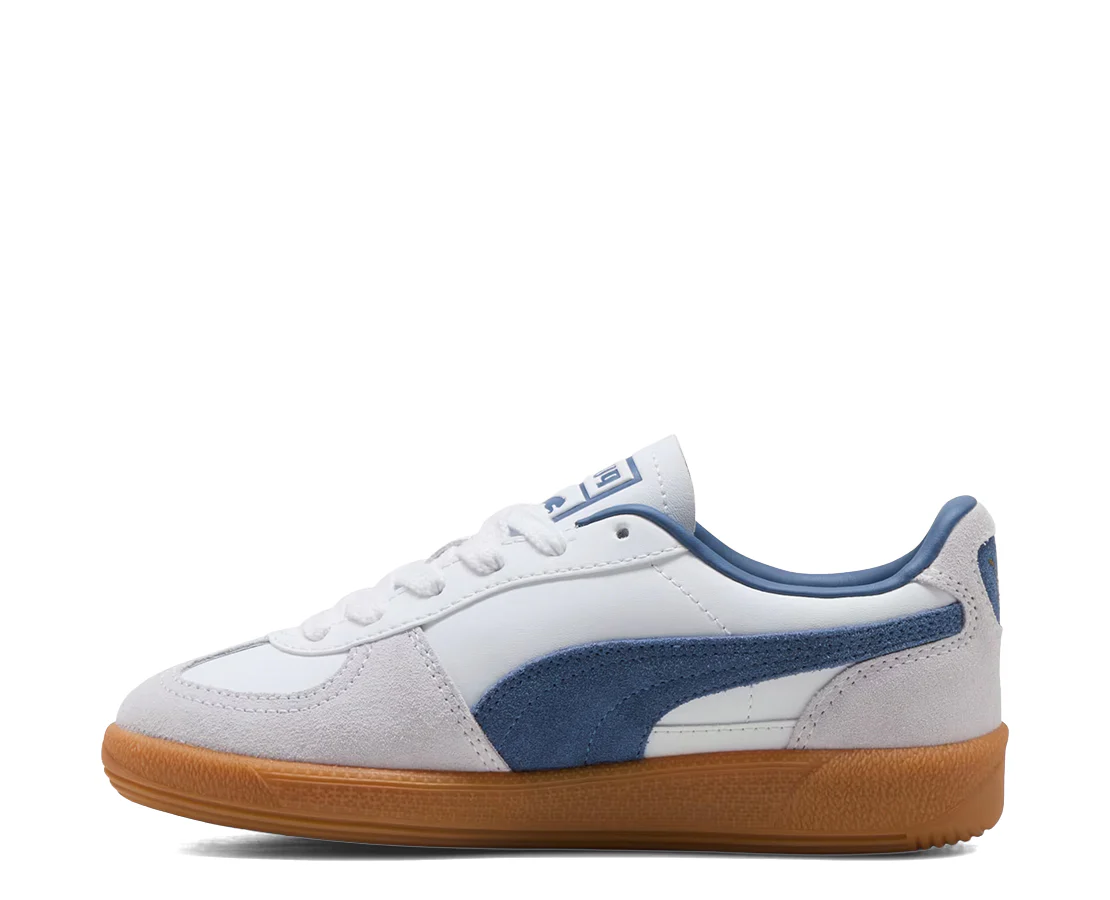 Puma Palermo Leather White Dark Indigo - Image 3