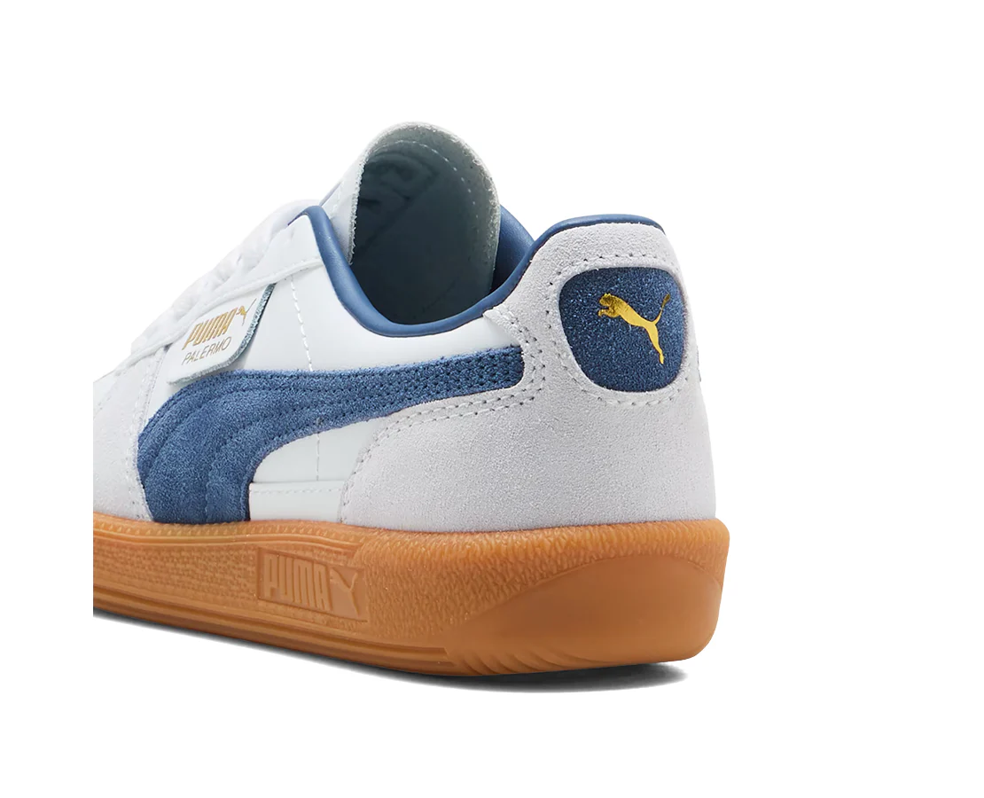 Puma Palermo Leather White Dark Indigo - Image 6