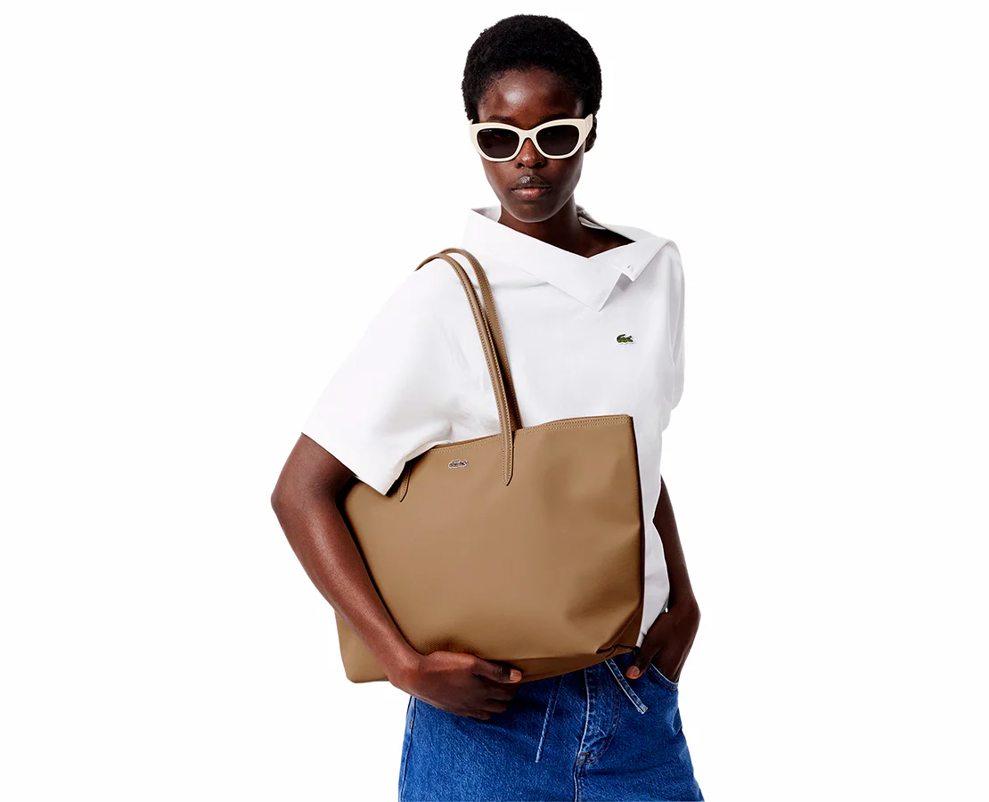 Lacoste Shopping Bag L Beige Brown - Image 7