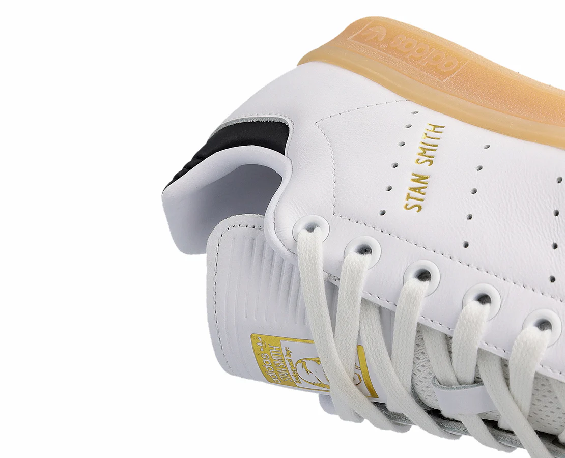 Adidas Stan Smith White Black Gold - Image 7